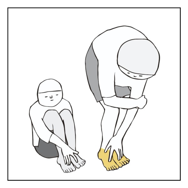 不感症な足錯覚（主観）